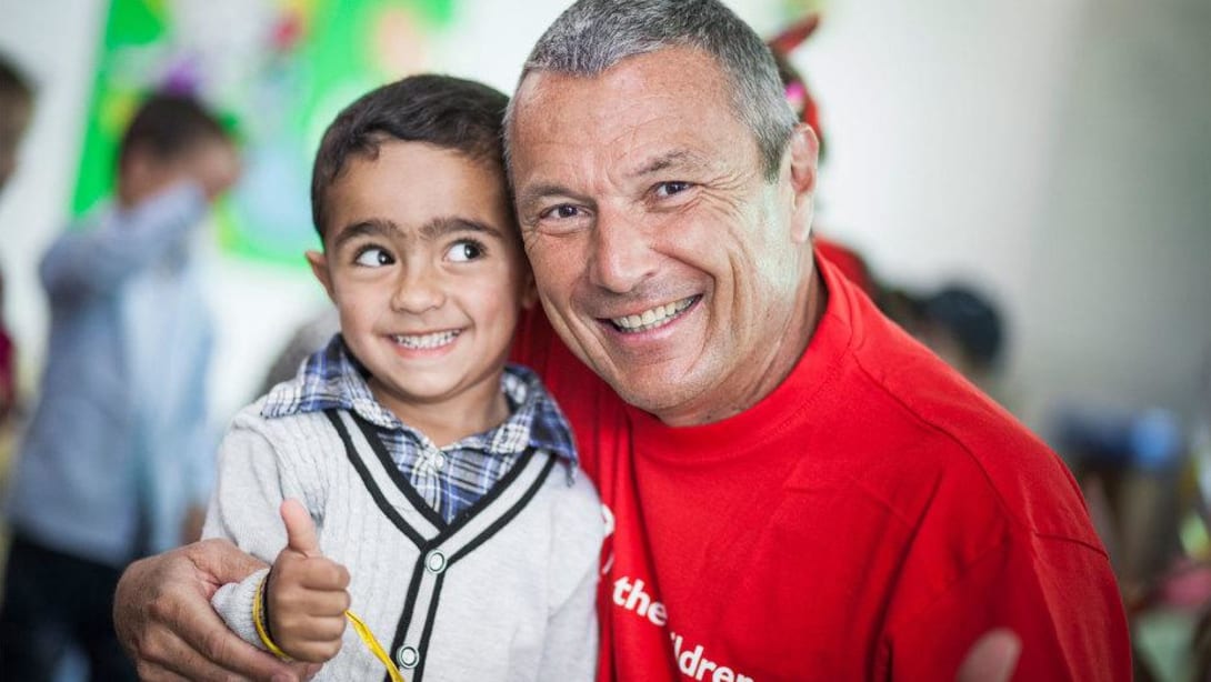 Bvlgari CEO, Jean-Christophe Babin visits Za’atari refugee camp.