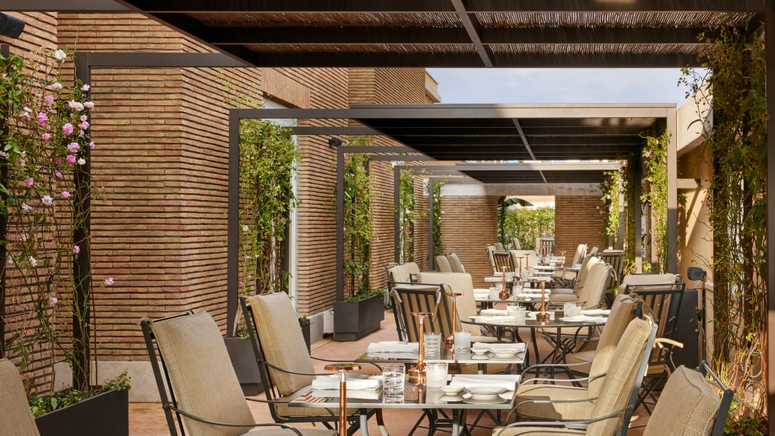 Image representing Il Ristorante - Niko Romito on a large outdoor terrace