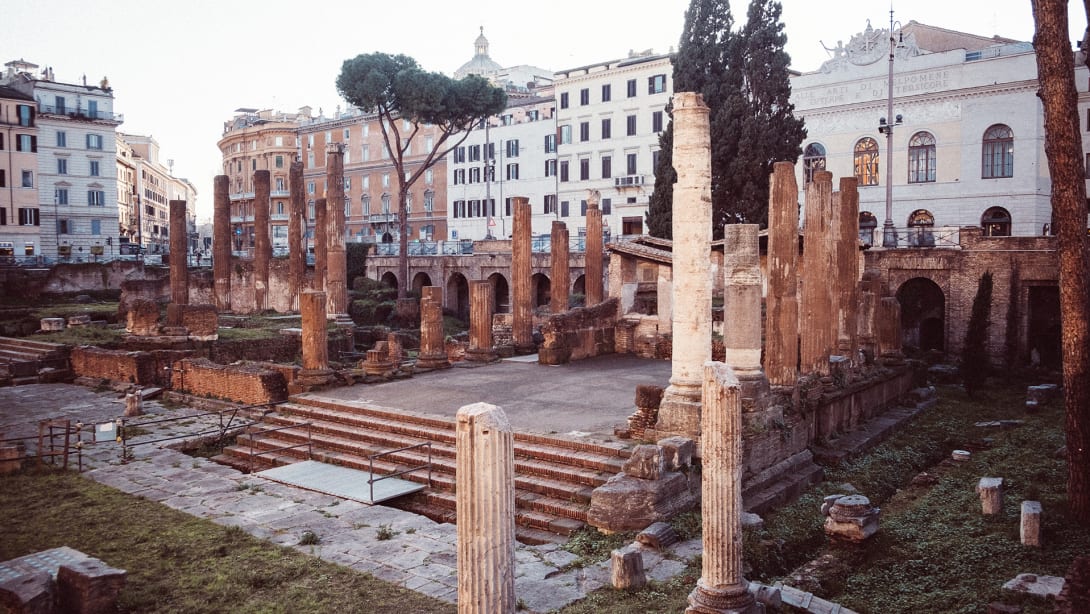 Archaeological site of Largo Argentina, Rome, whose barrier-free access project was financed by Bulgari.