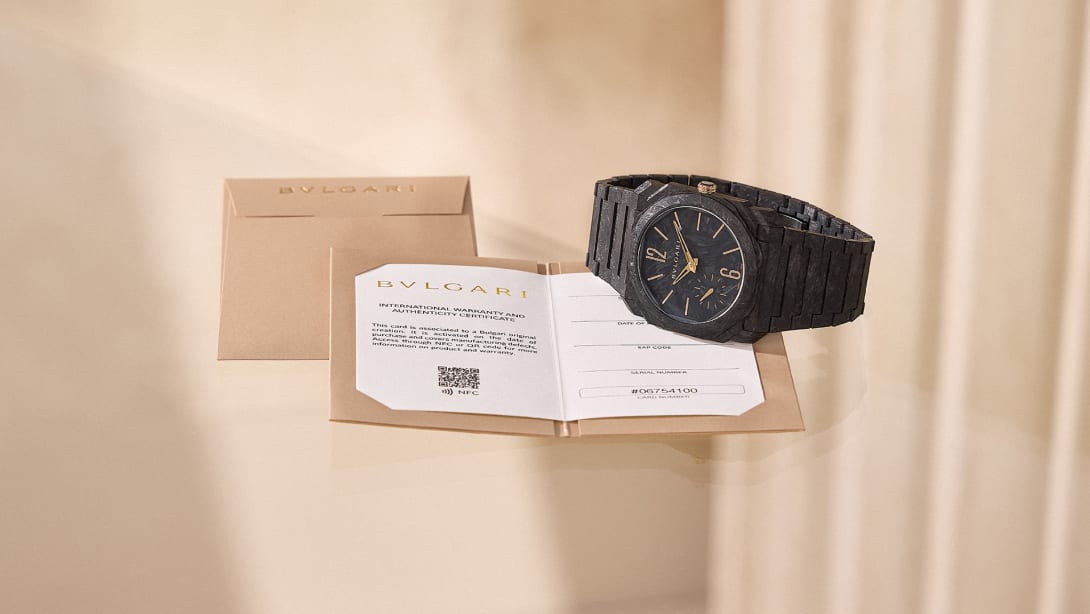 Creative image for watches digital warranties.