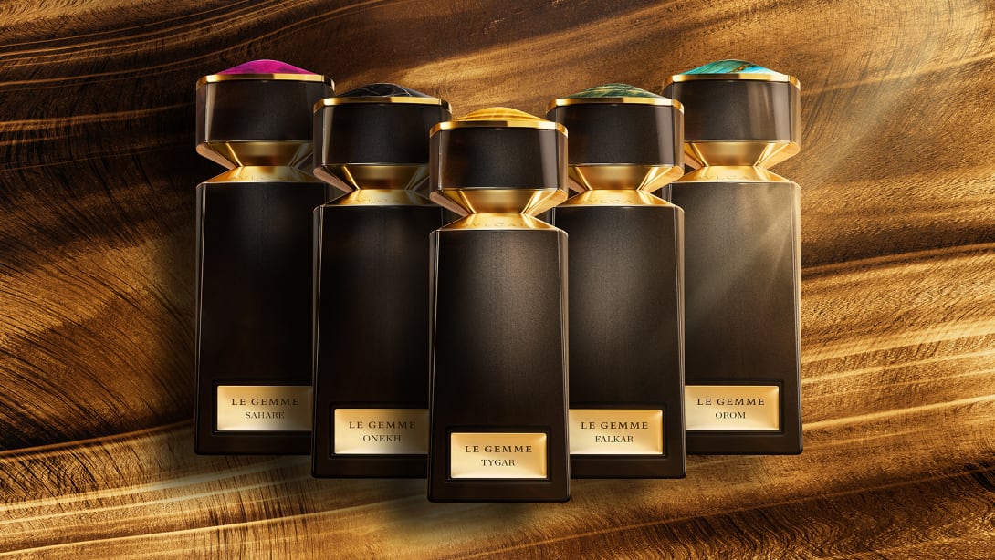 Bvlgari Le Gemme fragrances collection.