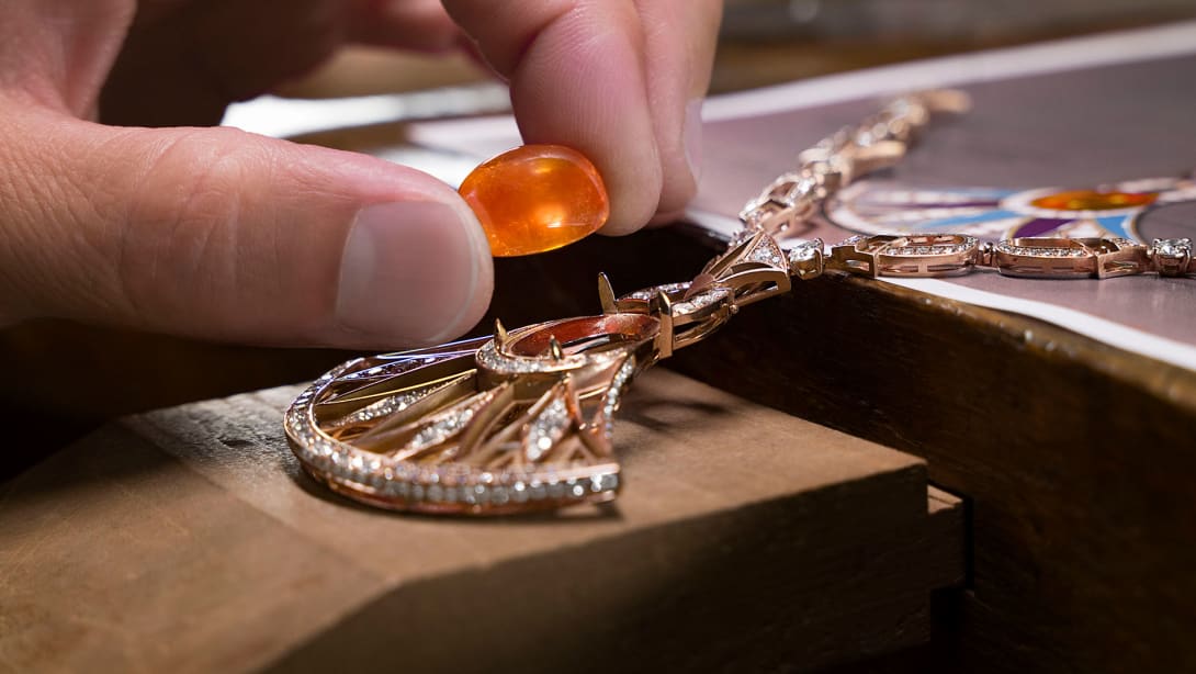 Bvlgari artisans working jewellery creations
