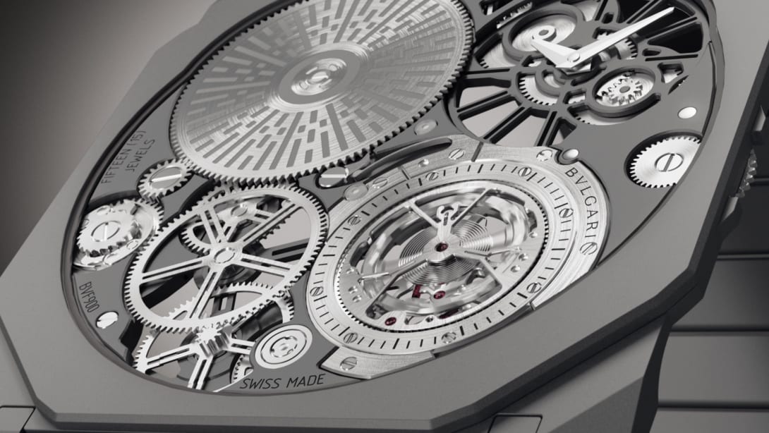 Picture representing Octo Finissimo Ultra Tourbillon, creative shot.