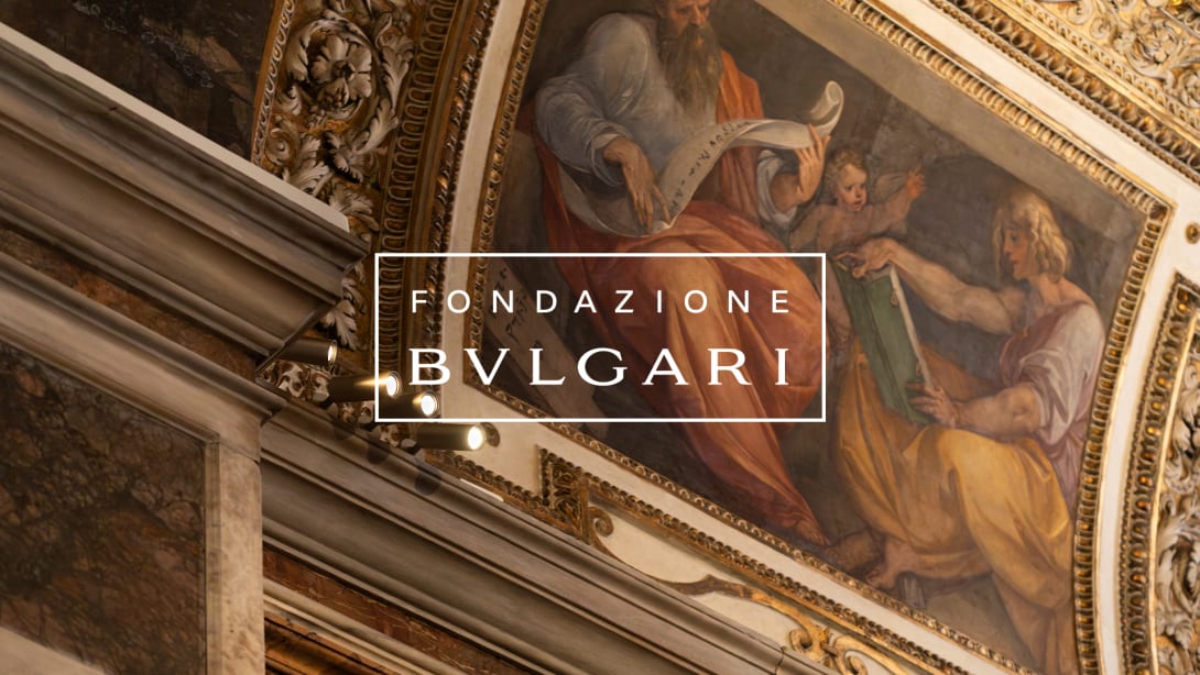 Frescoes and relamping intervention funded by Fondazione Bvlgari inside San Luigi dei Francesi church.