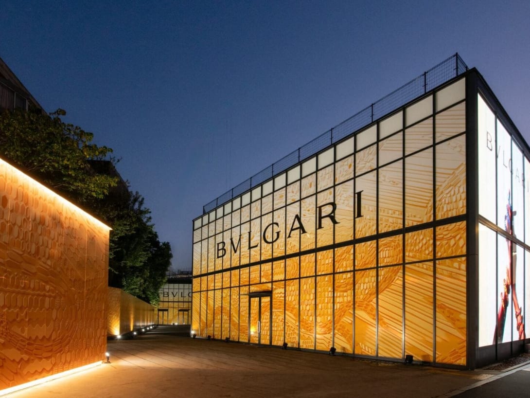 Prospetto del sito manifatturiero Bvlgari in Giappone