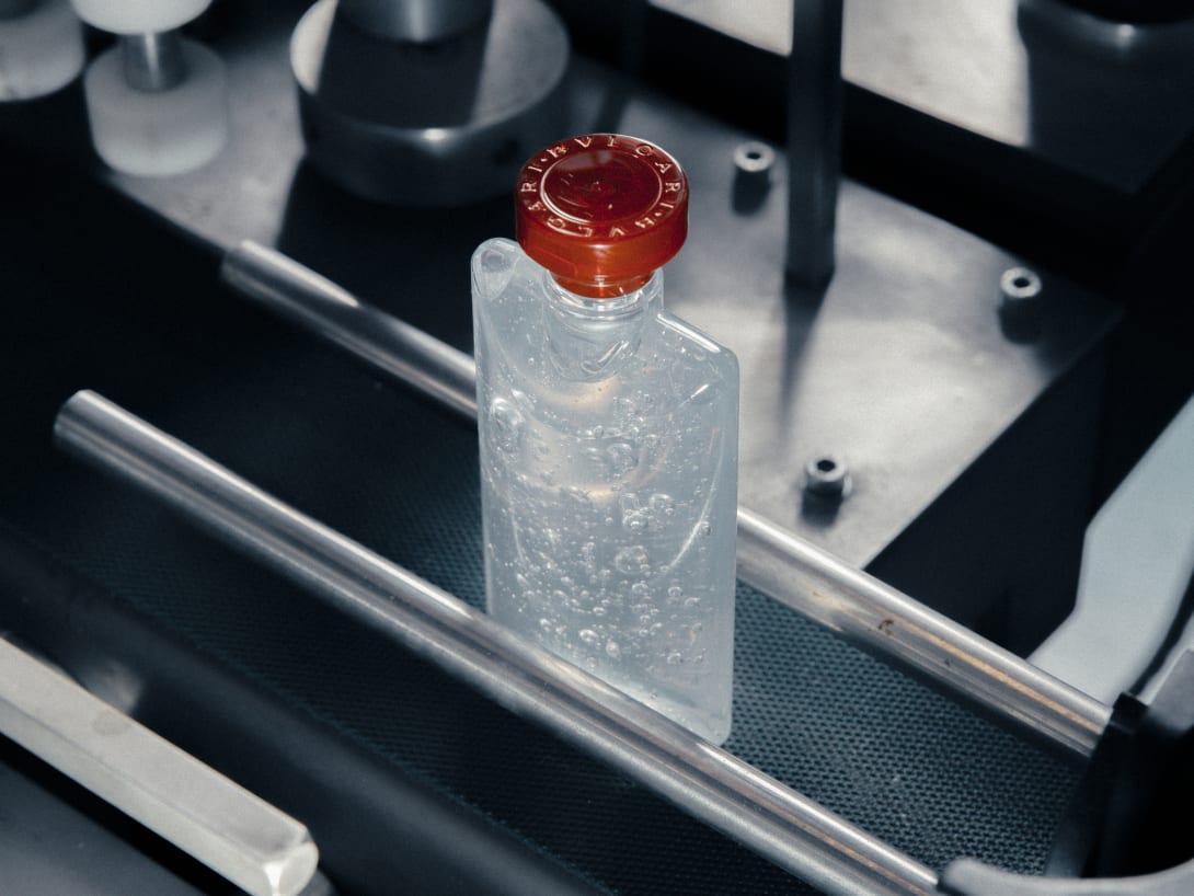 Image representing “hand cleansing gel with sanitizer” realized in Lodi Factory