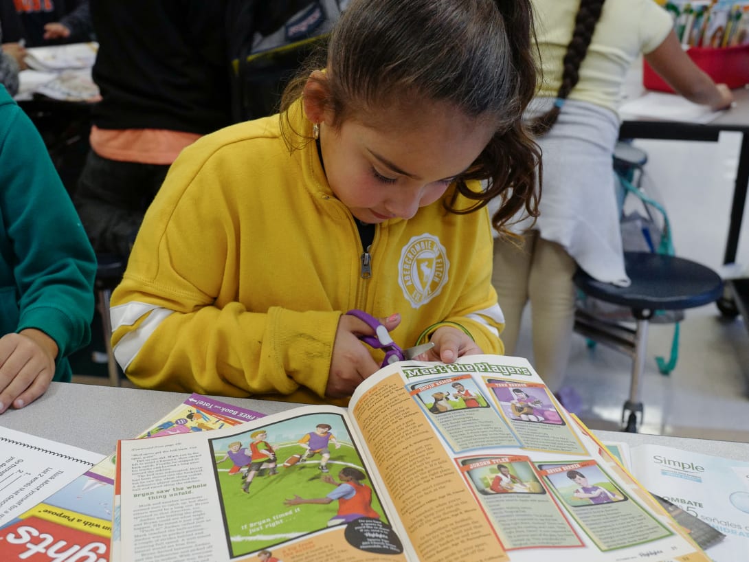 Image representing a student participating in an art activity