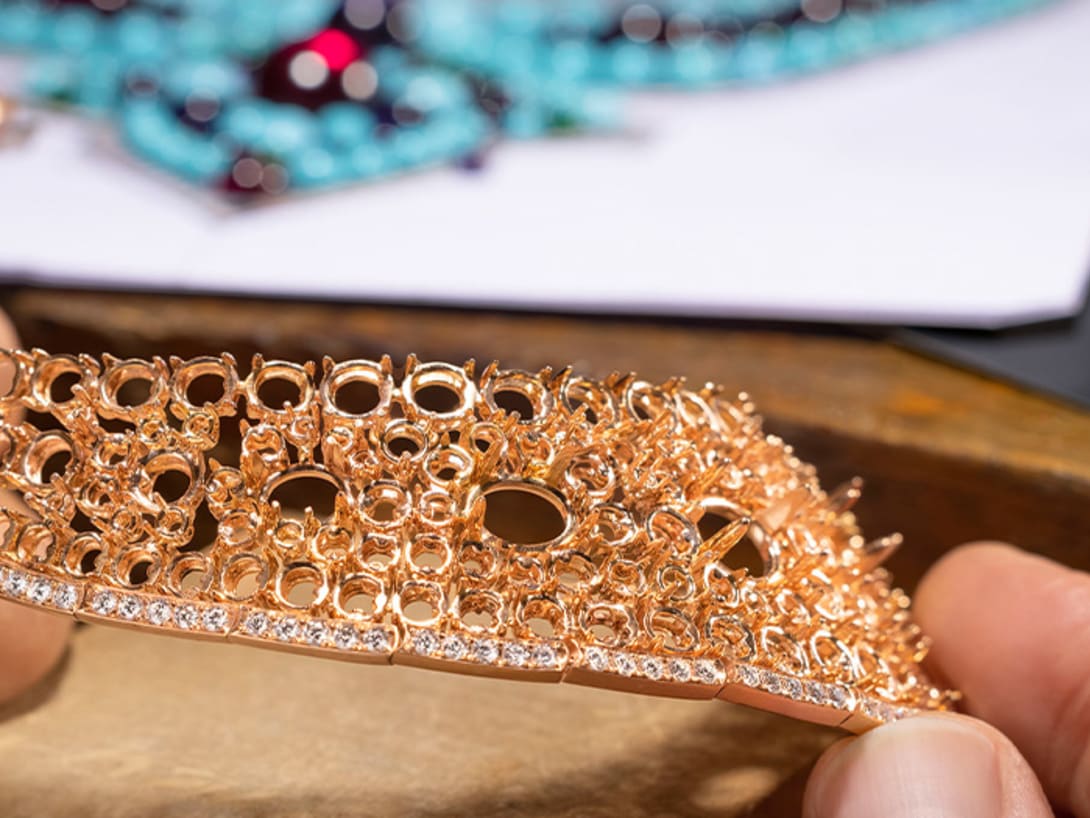 Aeterna系列| Bvlgari宝格丽Lotus Cabochon项链272494 | Bvlgari