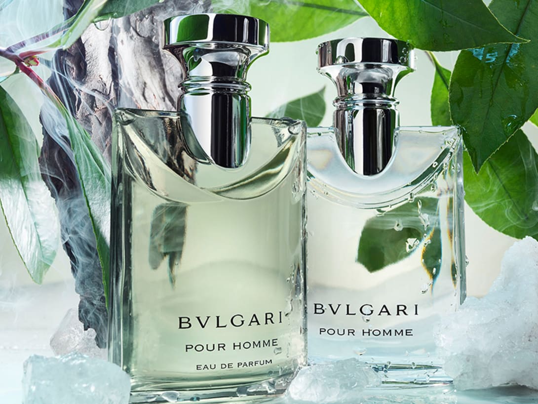 Bvlgari Pour Homme fragrances, creative shot.