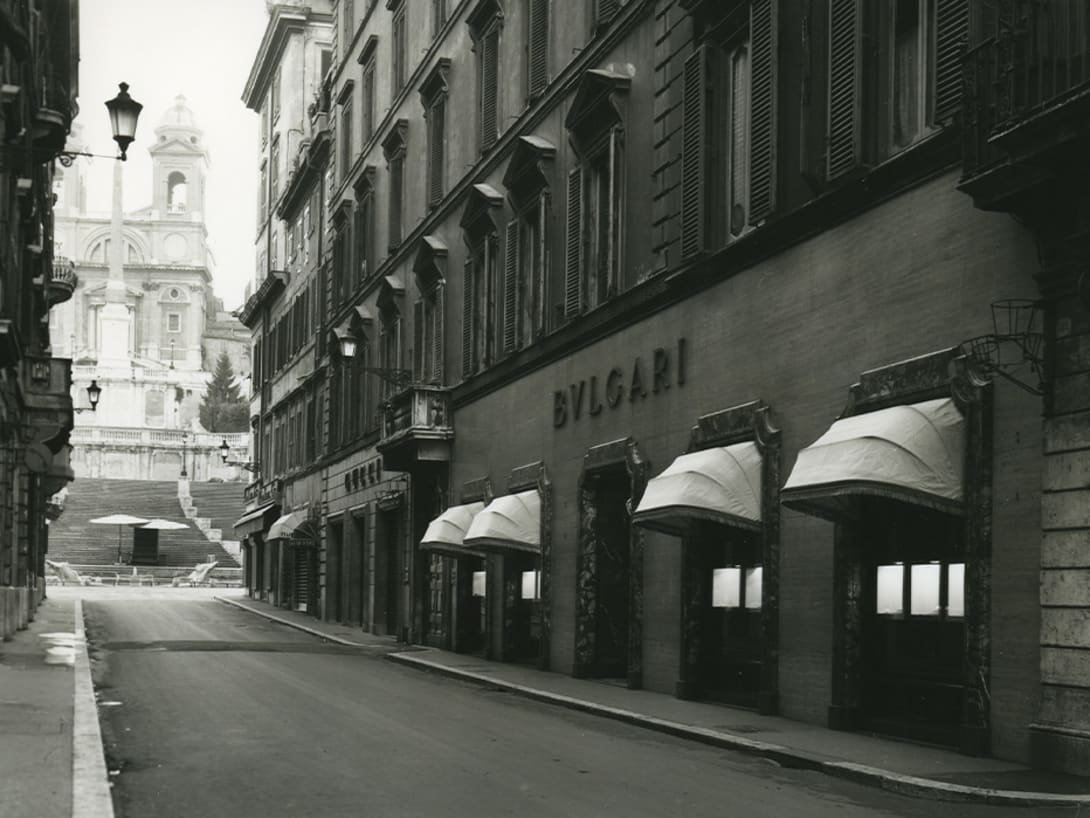 Image from the year 1980 of the Bvlgari history.