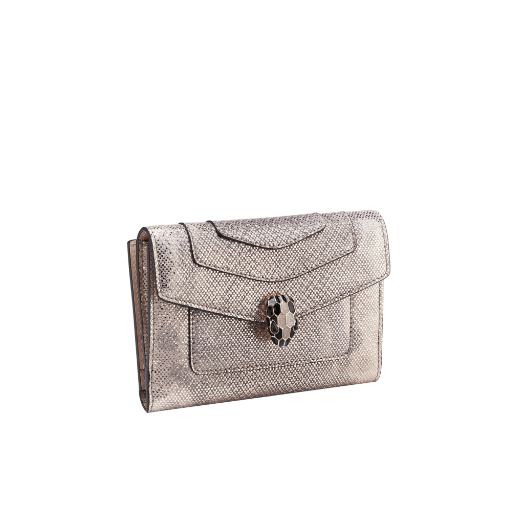 希少 BVLGARI ブルガリ 折り財布 セルペンティ 恐い 
