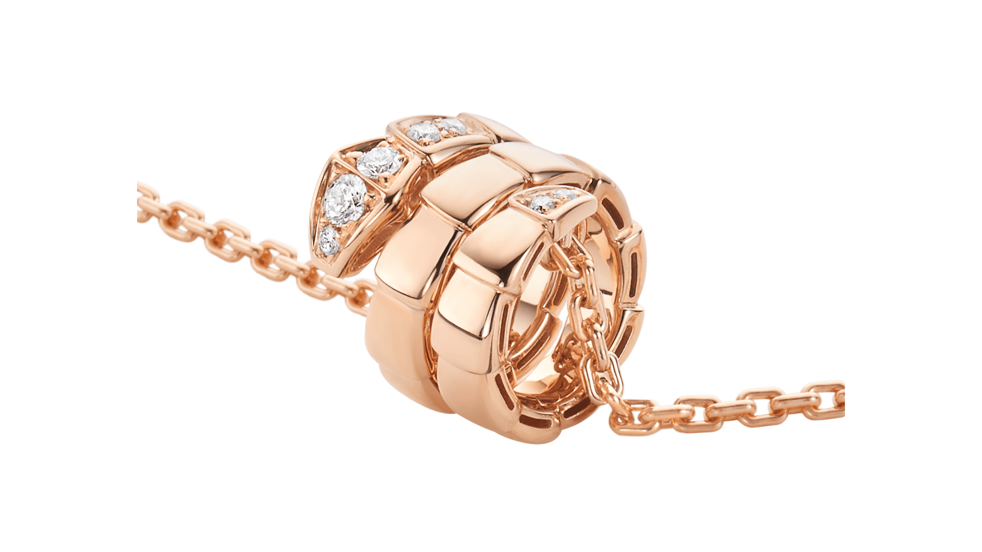 Serpenti Viper Necklace Rose Gold 357794 | Necklaces | Bvlgari Official  Store