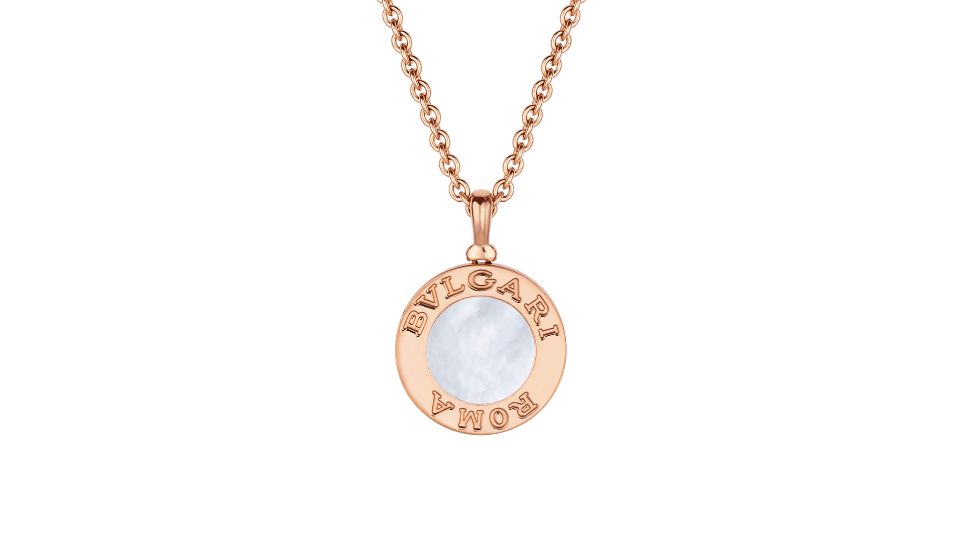 Bvlgari rose gold necklace sale