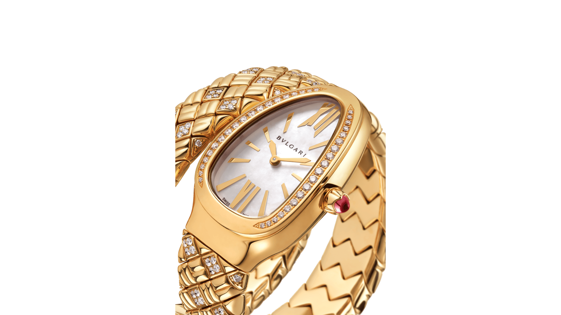 Serpenti Spiga Watch Yellow Gold 103747 Watches Bvlgari Official Store