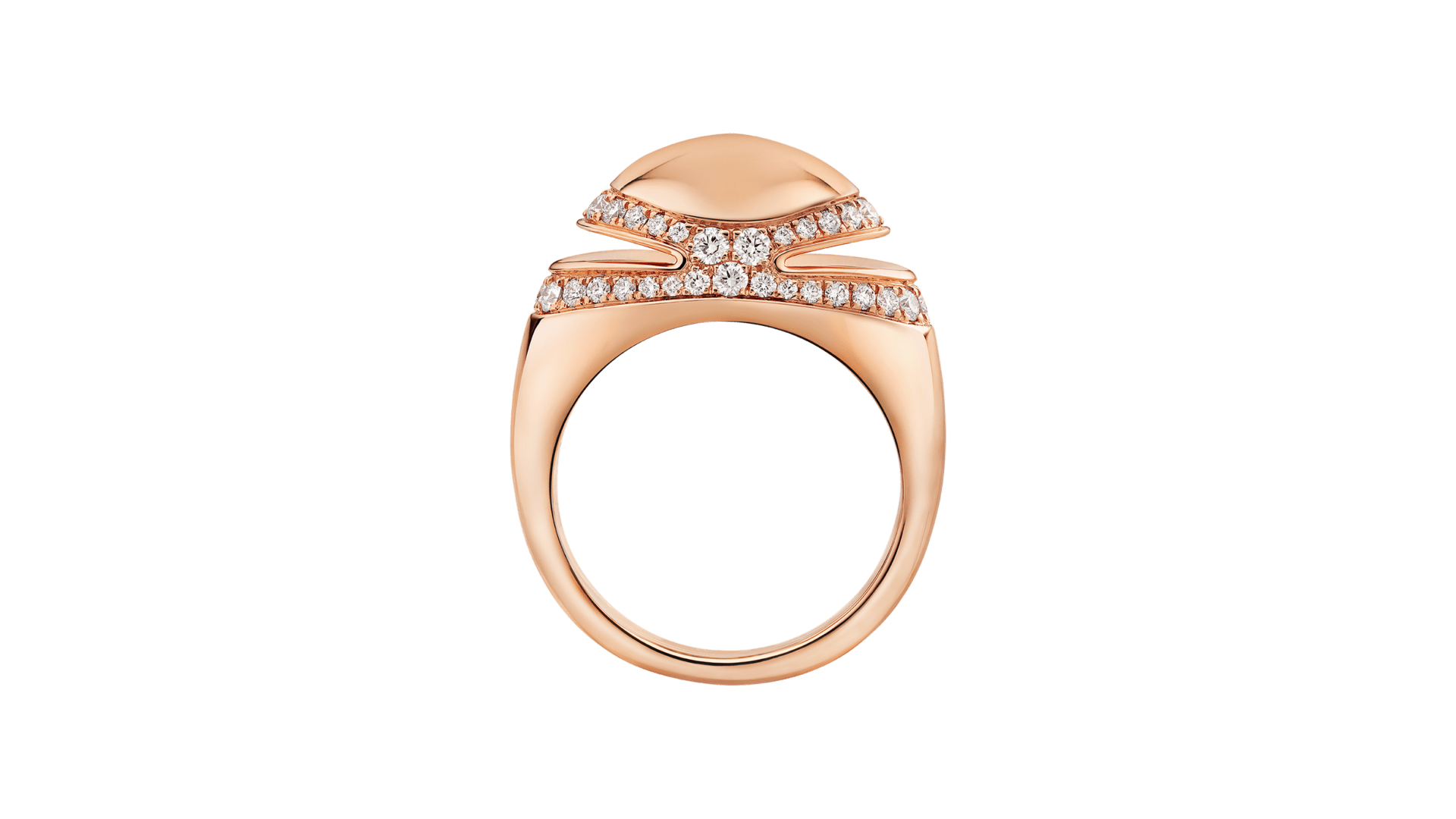 Bvlgari Cabochon Ring Rose Gold 361470 | Rings | Bvlgari Official Store