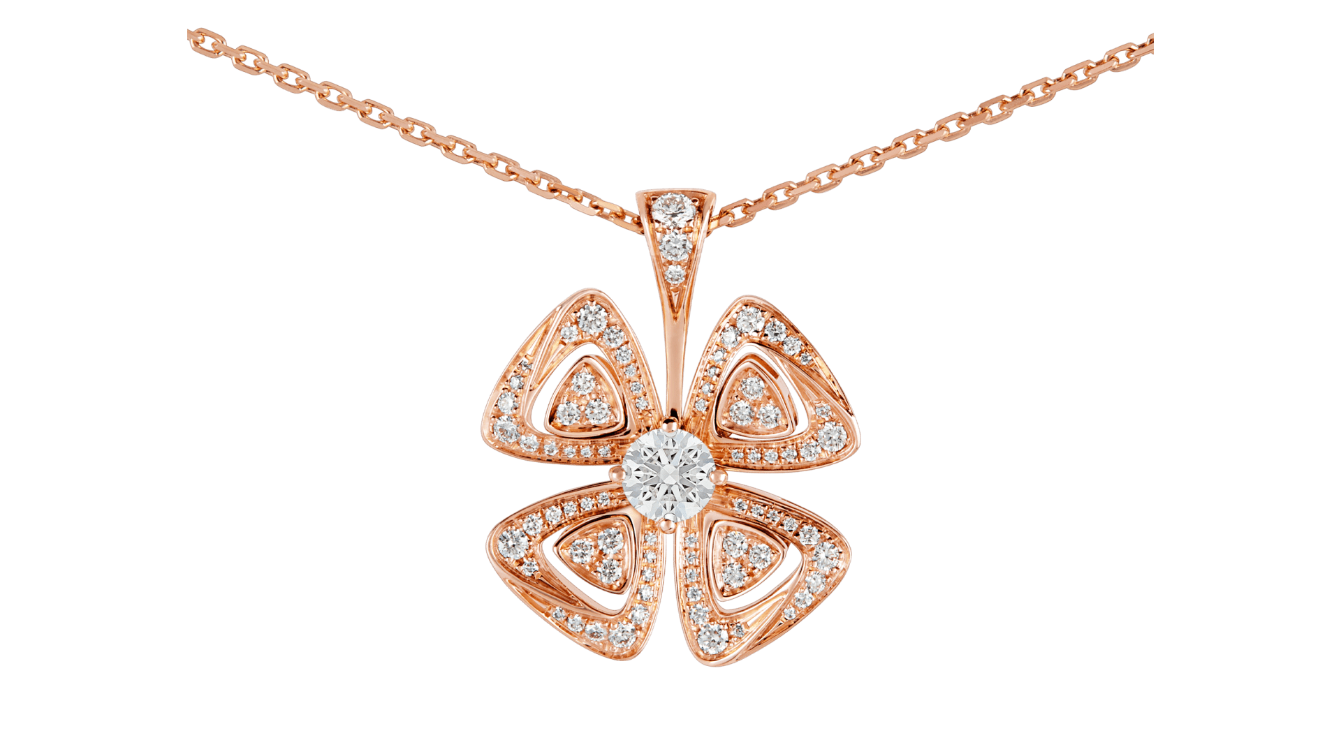 Fiorever Rose Gold Necklace 355885 | Bvlgari Rose Gold 355885 ...