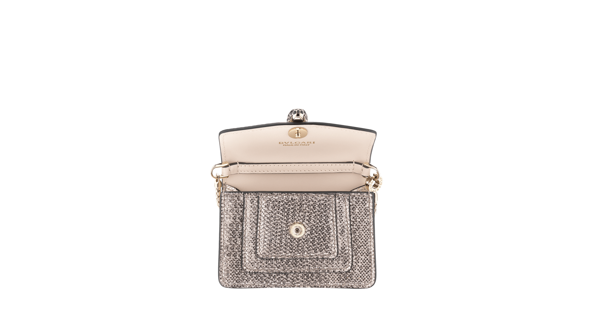 Serpenti Forever Charm Karung Leather 288366 Micro Bags And Smart Items Bvlgari Official Store