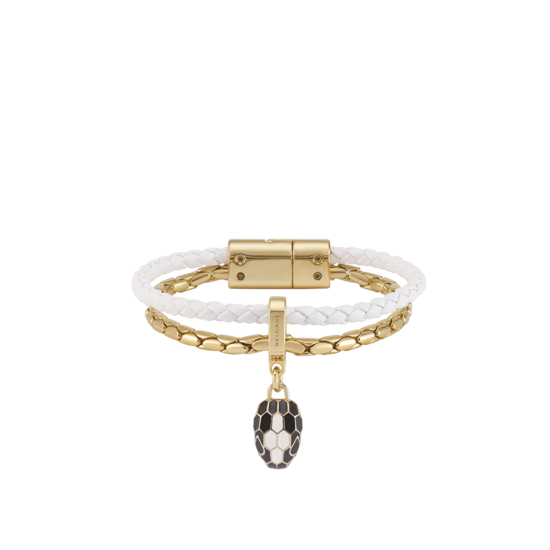 Serpenti Forever Bracciale In Pelle SERP-BRAIDCHAIN-WCL-FD