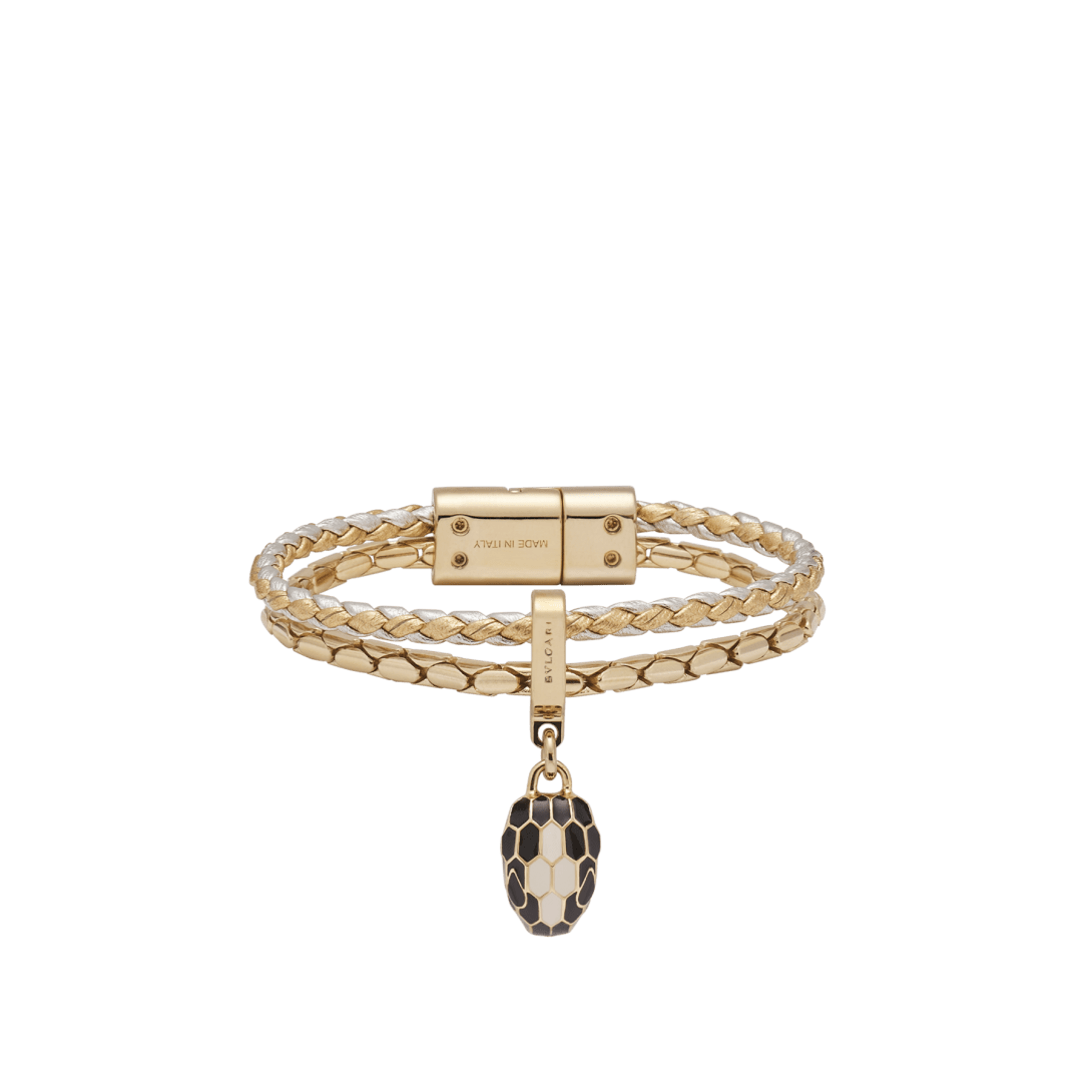 Serpenti Forever Pulsera En Piel SERPBRAIDCHAIN-WCL-GS