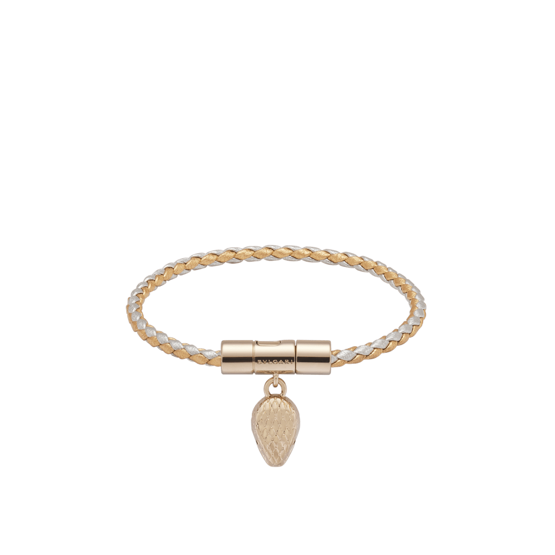 Serpenti Forever Leather Bracelet SERPHERBRAID-WCL-GS