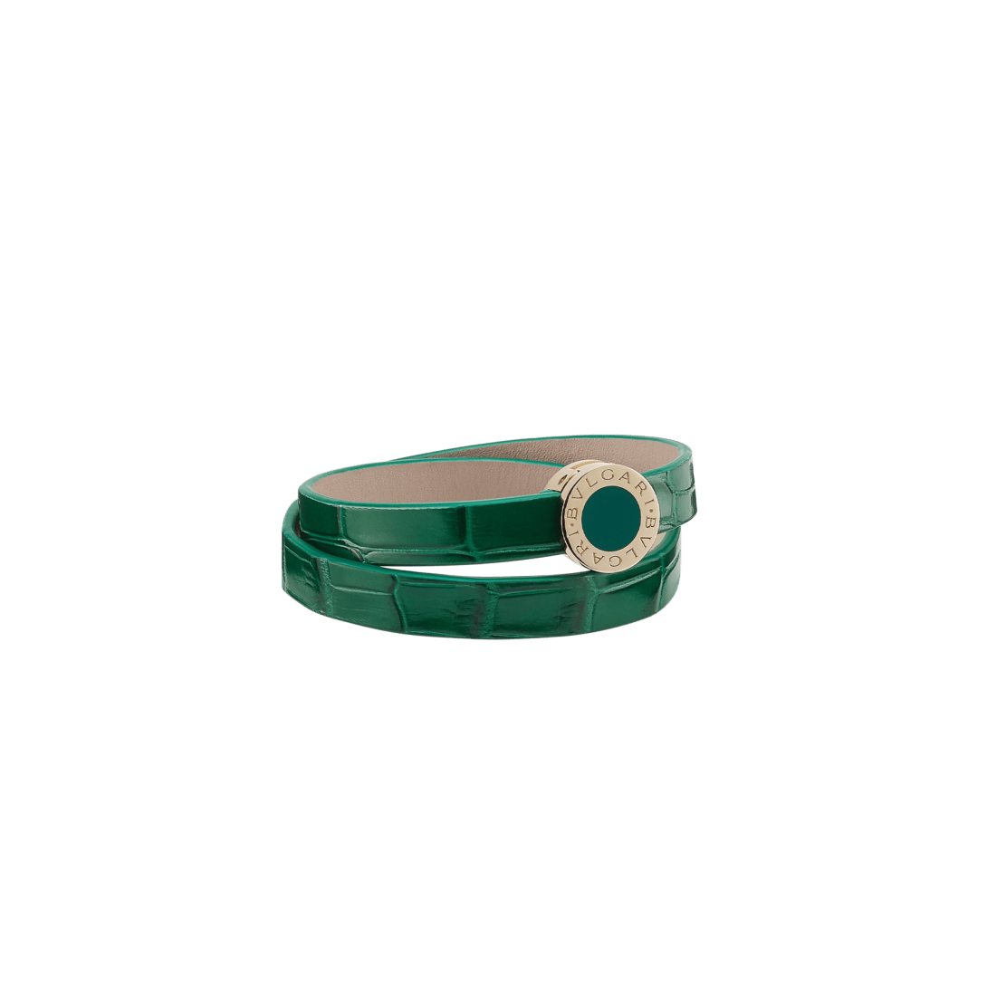 Bvlgari Bvlgari Leather Bracelet BB-DOUBLETOUR-ex