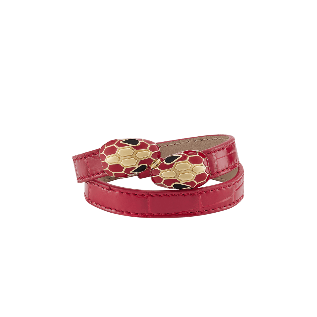 Serpenti Forever Leather Bracelet BRACLT-MC-SERPb