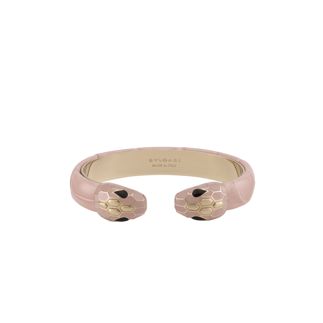 Serpenti Forever Leather Bracelet BRACLT-SP-CONTR-CROCO