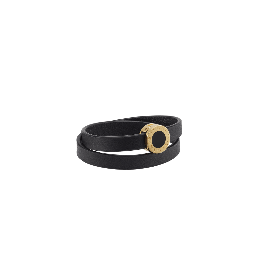 Bvlgari Bvlgari Leather Bracelet BB-DOUBLETOURa