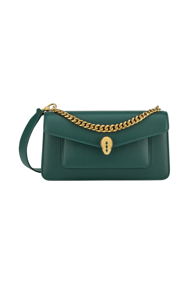 Serpenti East-West Maxi Chain Borsa a spalla