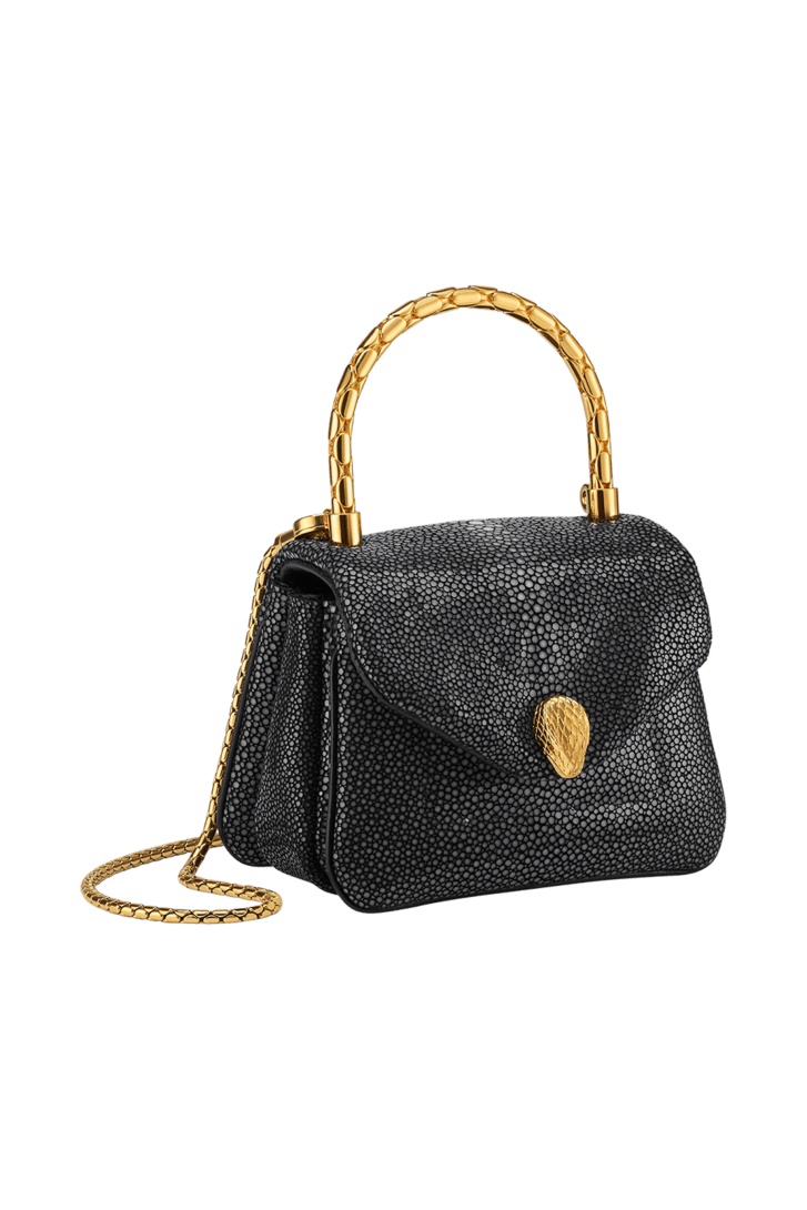 Serpenti Reverse Micro Top Handle Bag