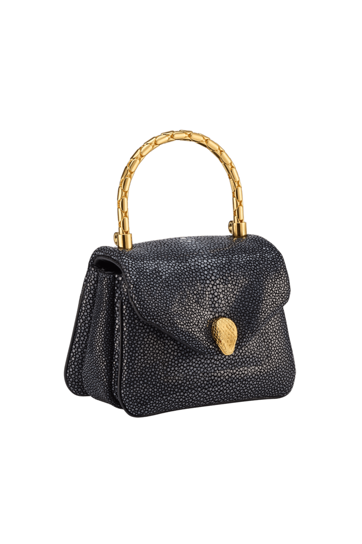 Serpenti Reverse Micro Top Handle Bag