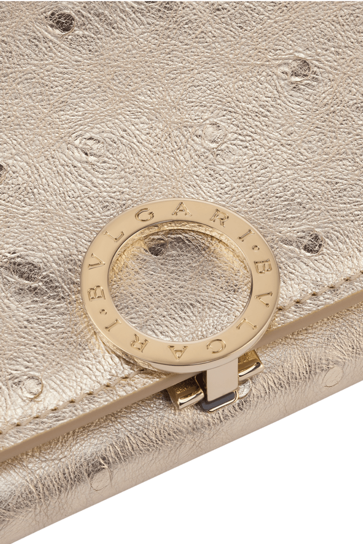 【BVLGARI】ブルガリ ラージウォレット オストリッチスキン製 ブルガリ・ブルガリ ラージウォレット Ostrich Leather 293282