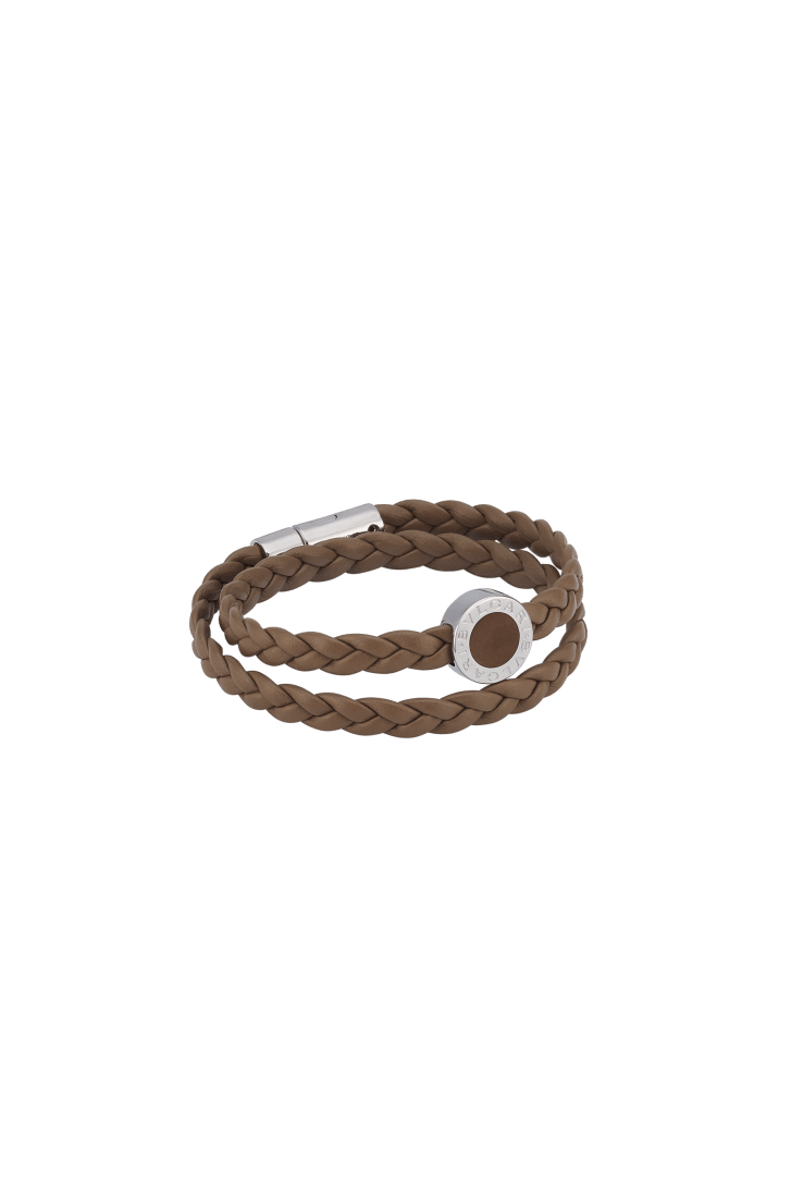 BVLGARI BVLGARI MAN Leather Bracelet