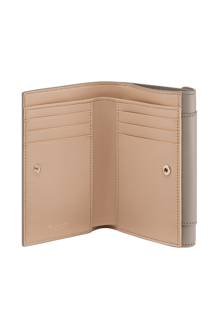 グレー カーフレザー セルペンティ フォーエバー コンパクトウォレット