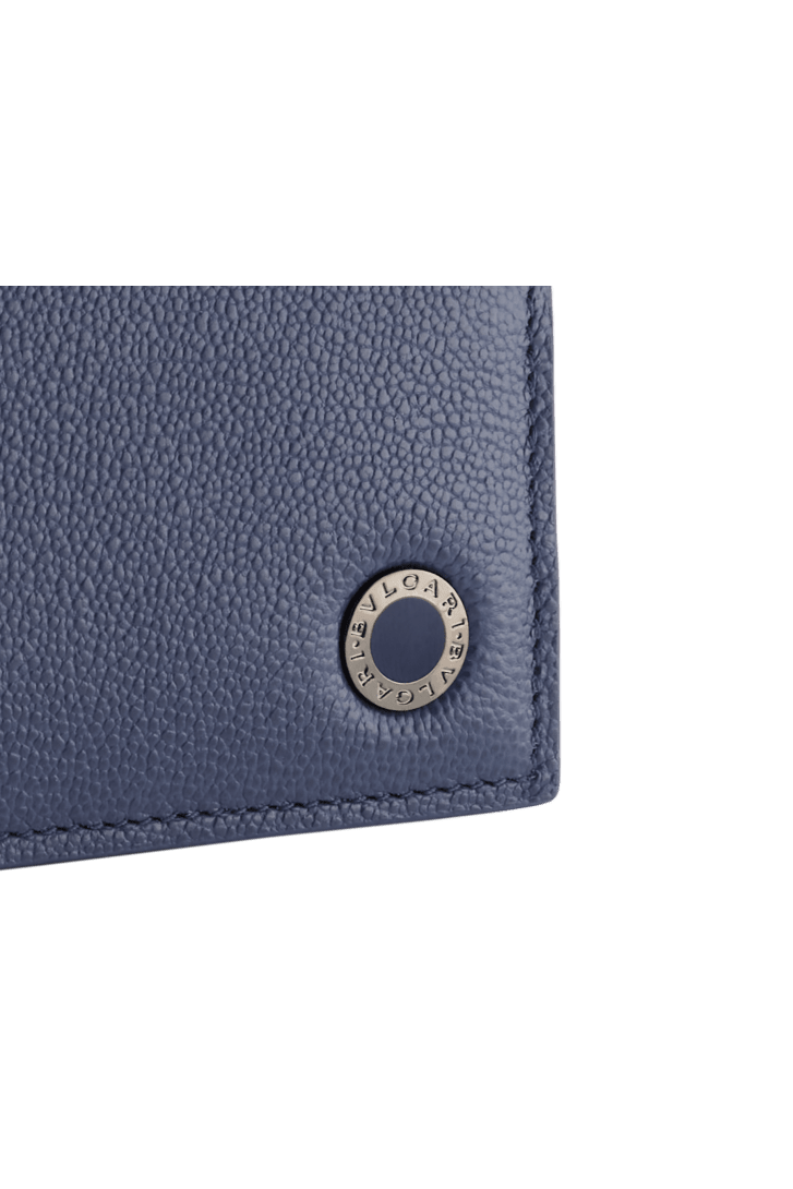 極美品　BVLGARI ブルガリ.マン　ネイビー カードホルダー　RFID搭載 極美品 BVLGARI ブルガリ.マン ネイビー カードホルダー RFID