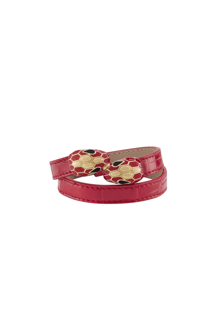 Serpenti Forever Leather Bracelet