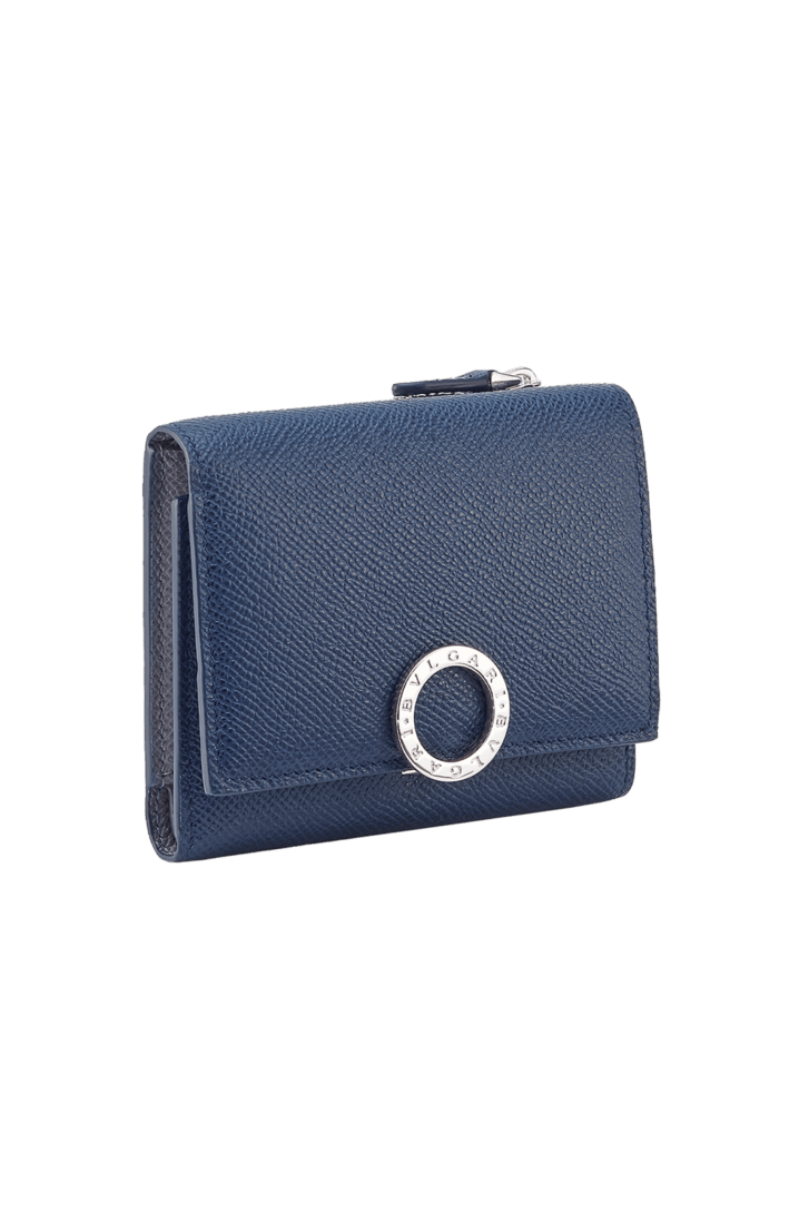 ブルー カーフレザー ブルガリ クリップ 三つ折り財布 294540 | ブルガリ