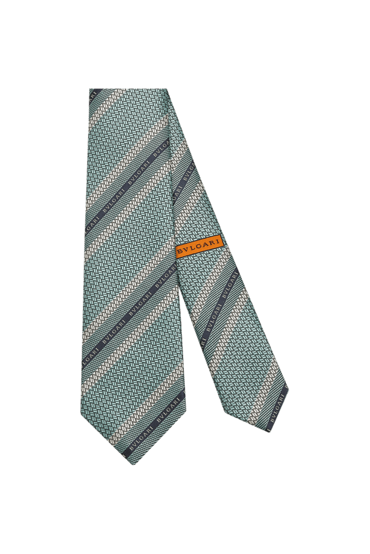 ロゴマニア ジャカード タイ Silk 246337 | Bvlgari Official Store