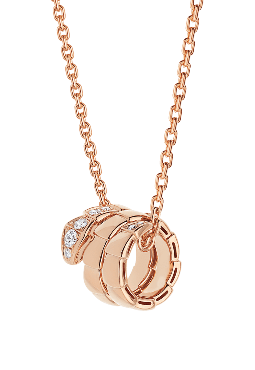 Serpenti Viper Rose Gold Necklace 357794 | Bvlgari Rose Gold 357794 |  Necklaces | Bvlgari Official Store