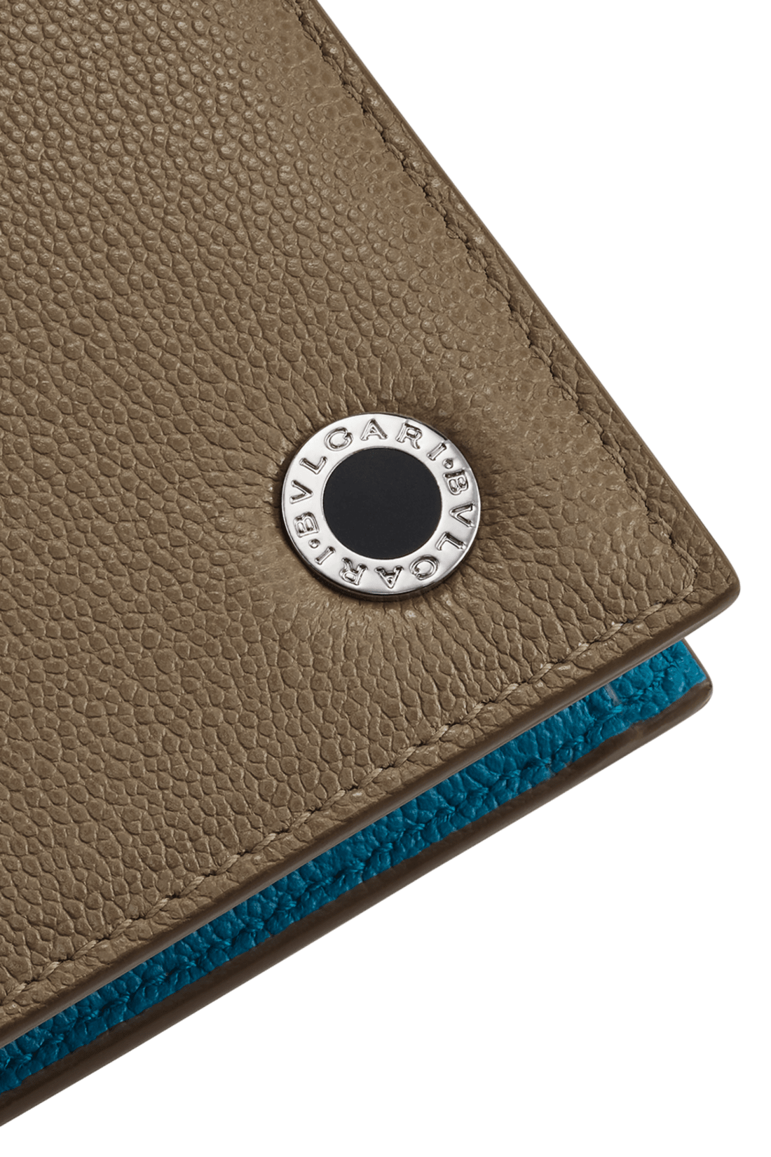 ブルガリ・ブルガリ マン 二つ折り財布 Calf Leather 293896 