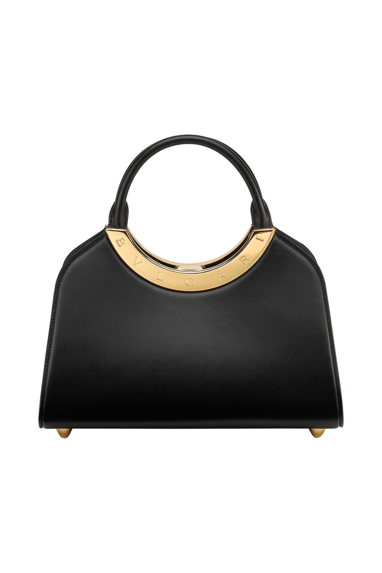 ブルガリ ローマ ミディアム トップハンドルバッグ Calf Leather 