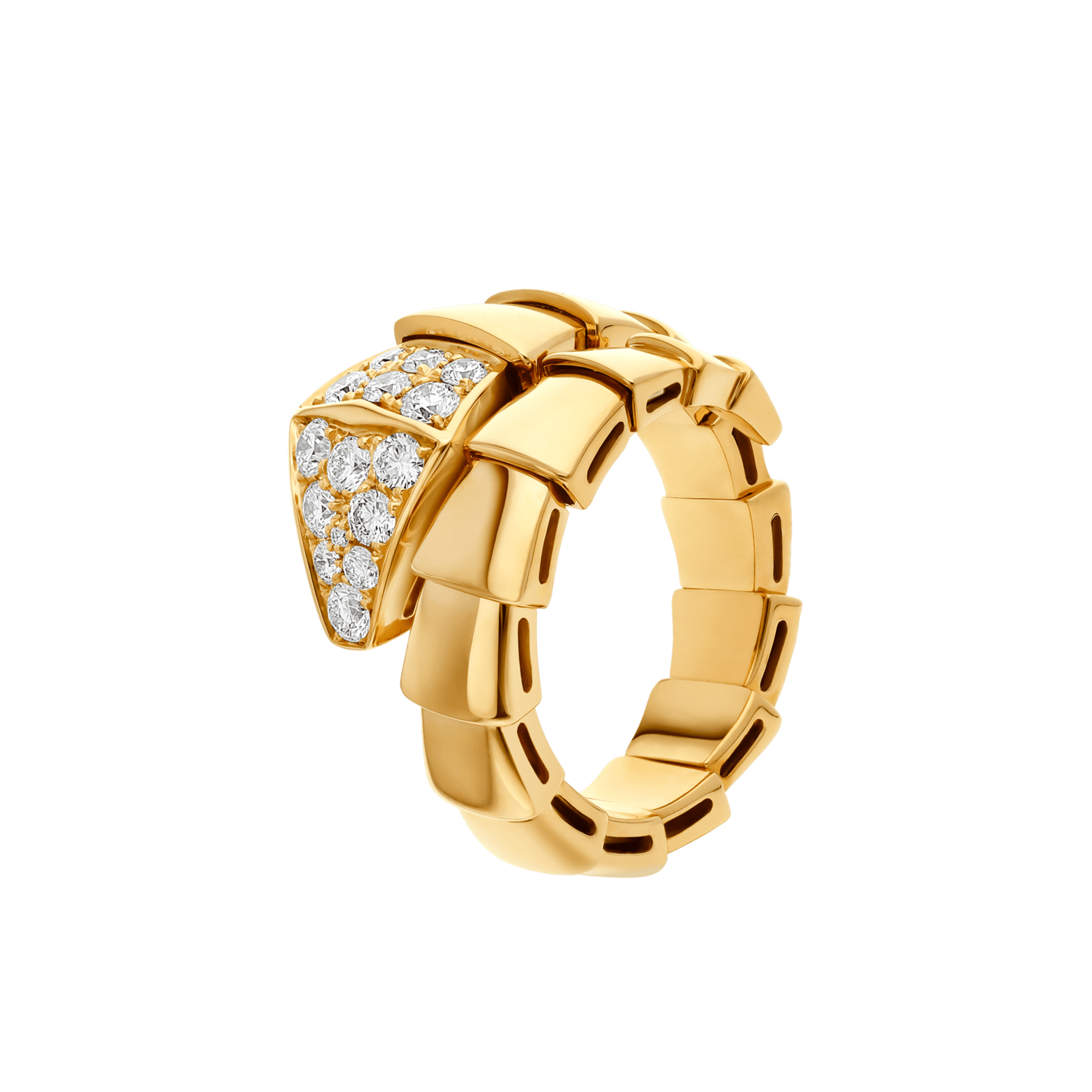 Serpenti Scaglie Ring Yellow Gold 361131 | Rings | Bvlgari Official Store