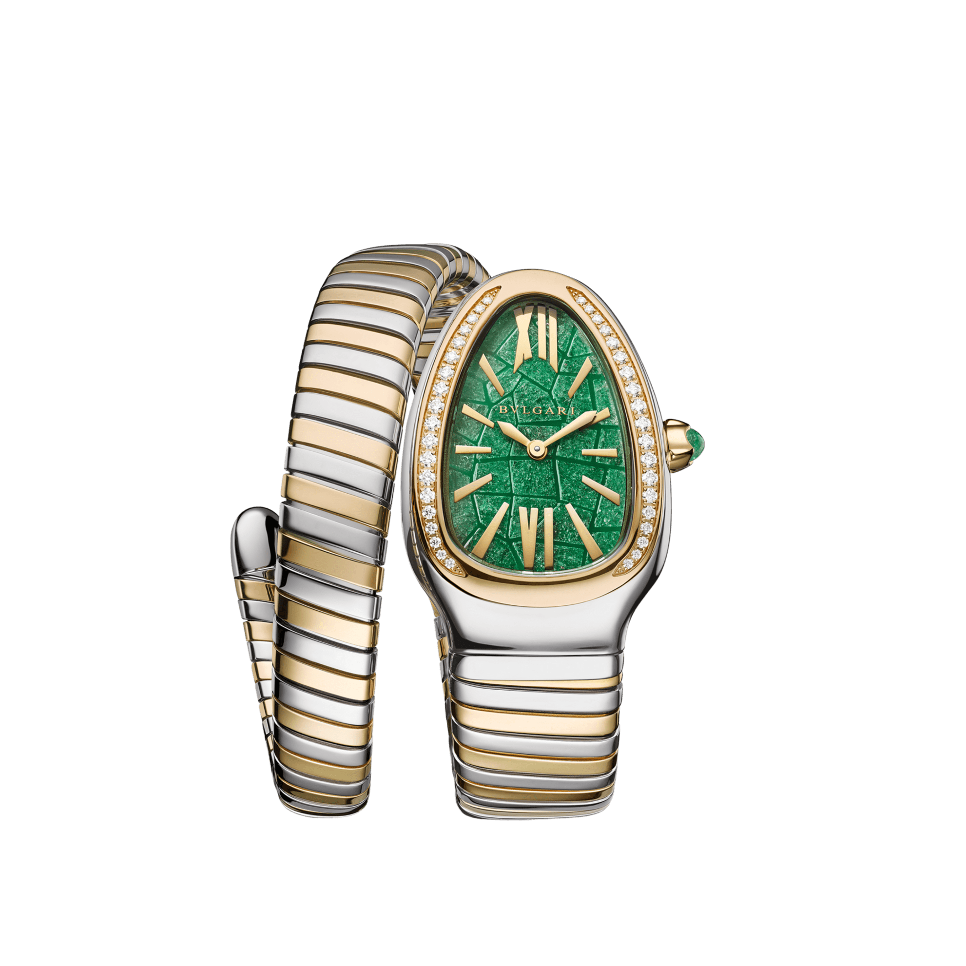 Serpenti Tubogas Watch Yellow Gold And Steel 104002 | Watches | Bvlgari  Official Store