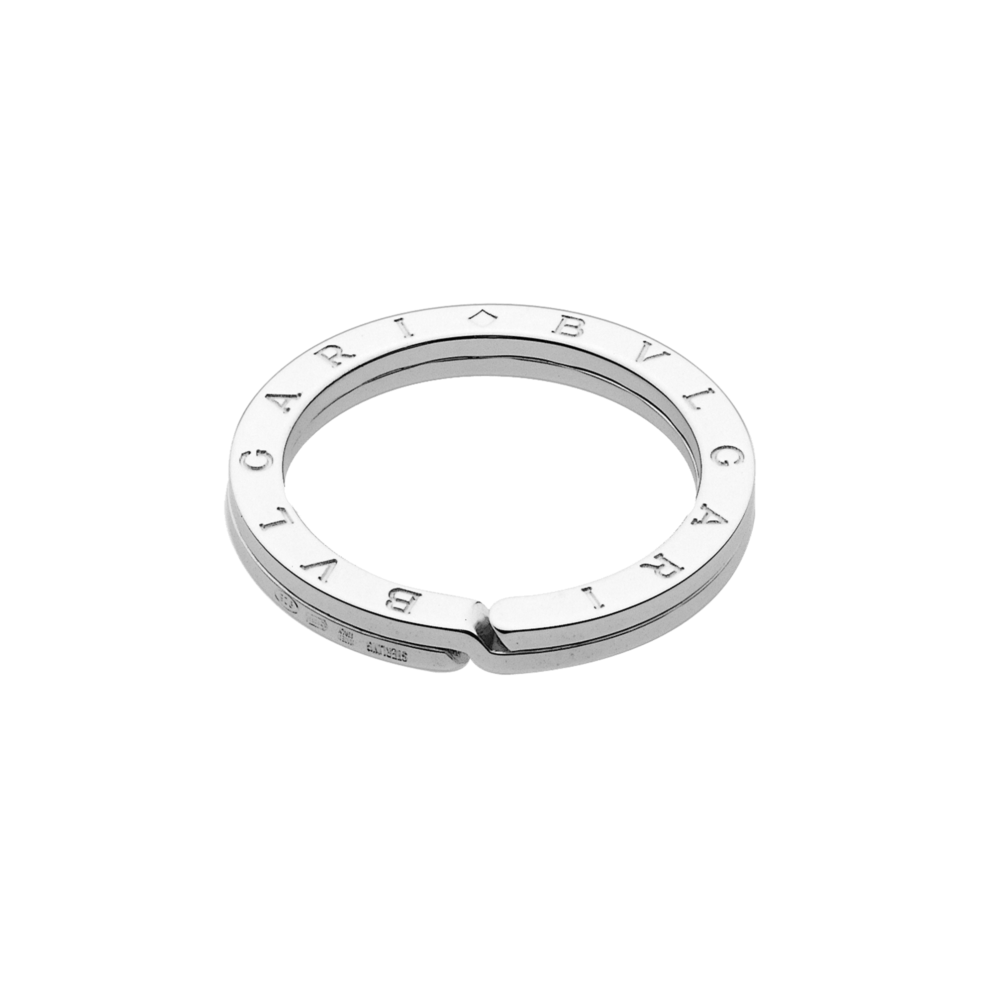 Bvlgari Bvlgari スターリングシルバー製キーリング - 34886 : イタリア製高級グッズ | ブルガリ Silver 34886 |  キーホルダー | Bvlgari Official Store