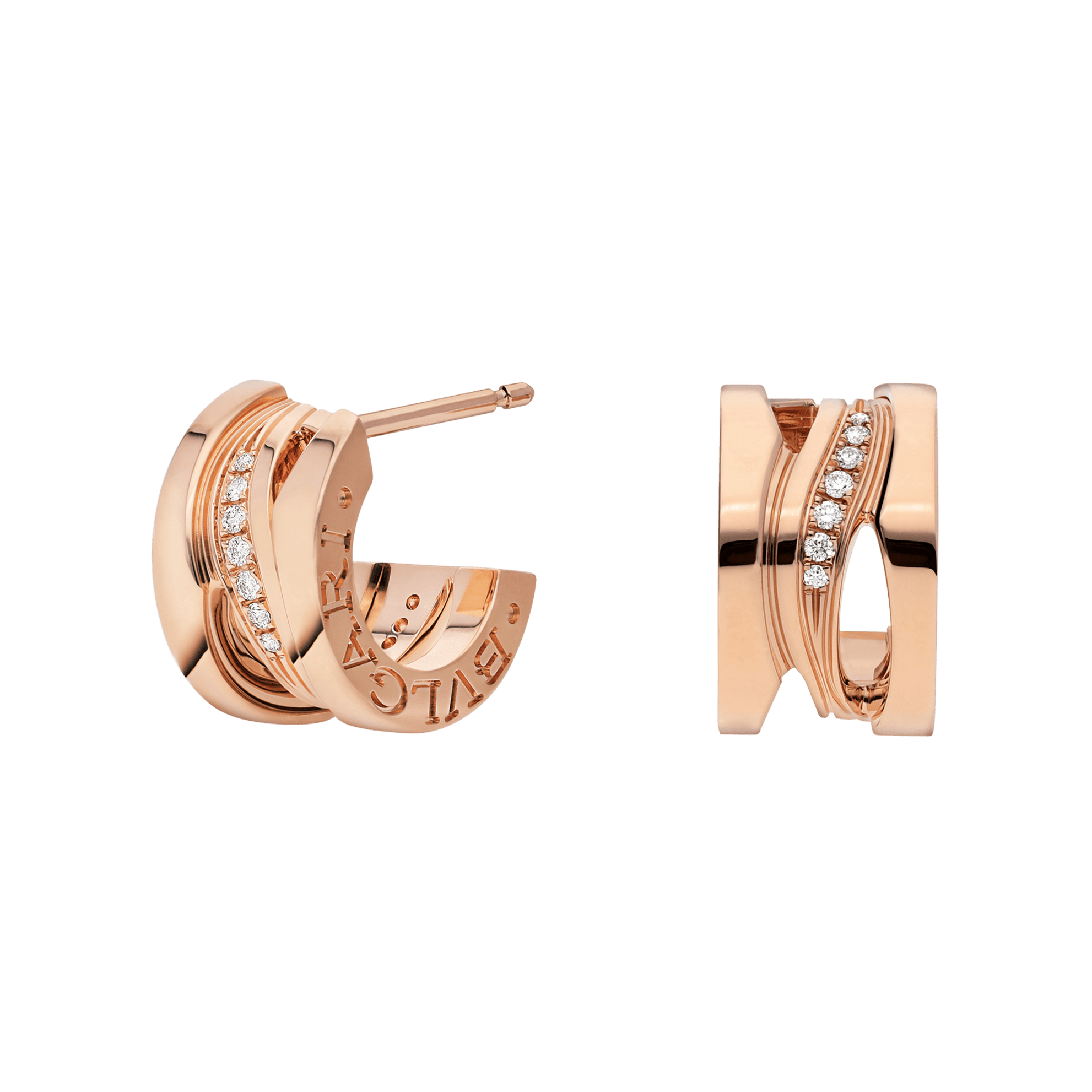 ビー・ゼロワン イヤリング Rose Gold 356131 | イヤリング | Bvlgari Official Store