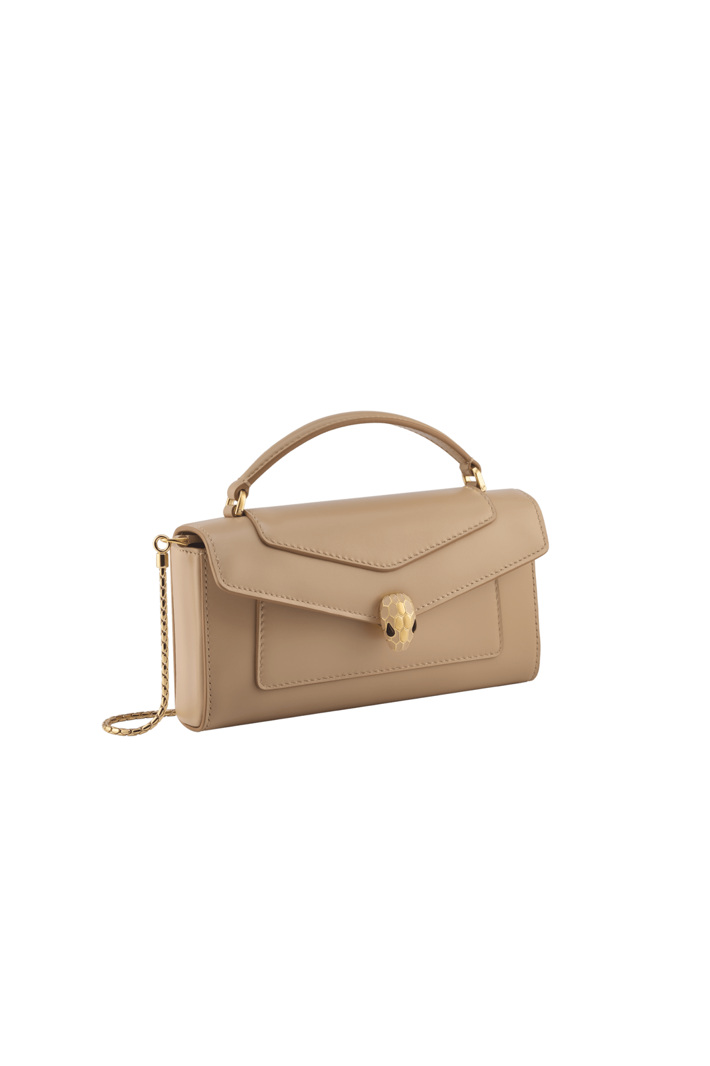 Beige Calf leather Serpenti Forever Phone Case 294894 | Bvlgari