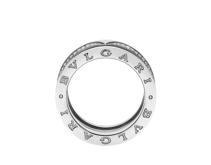 White gold B.zero1 Ring with 0.51 ct Diamonds | Bvlgari