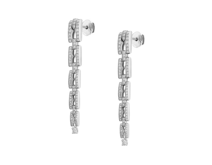 White gold B.zero1 Earrings with 1.41 ct Diamonds | Bvlgari