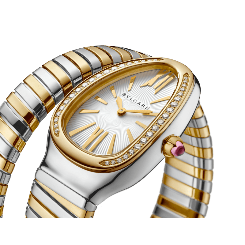 Serpenti Tubogas Watch Yellow Gold And Steel 103648 | Watches | Bvlgari ...