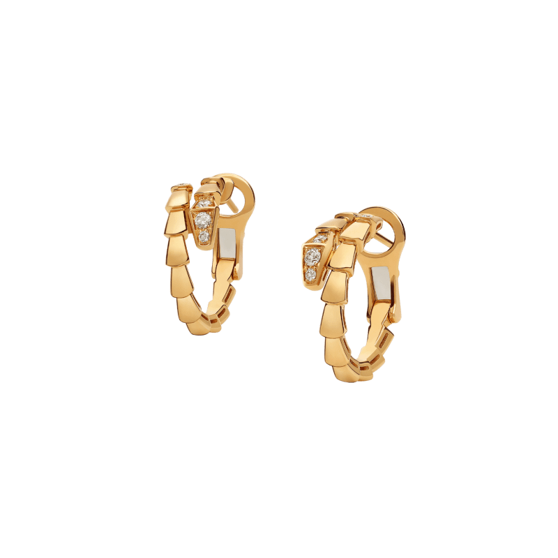 Serpenti Viper Earrings Yellow Gold 360444 | Earrings | Bvlgari ...